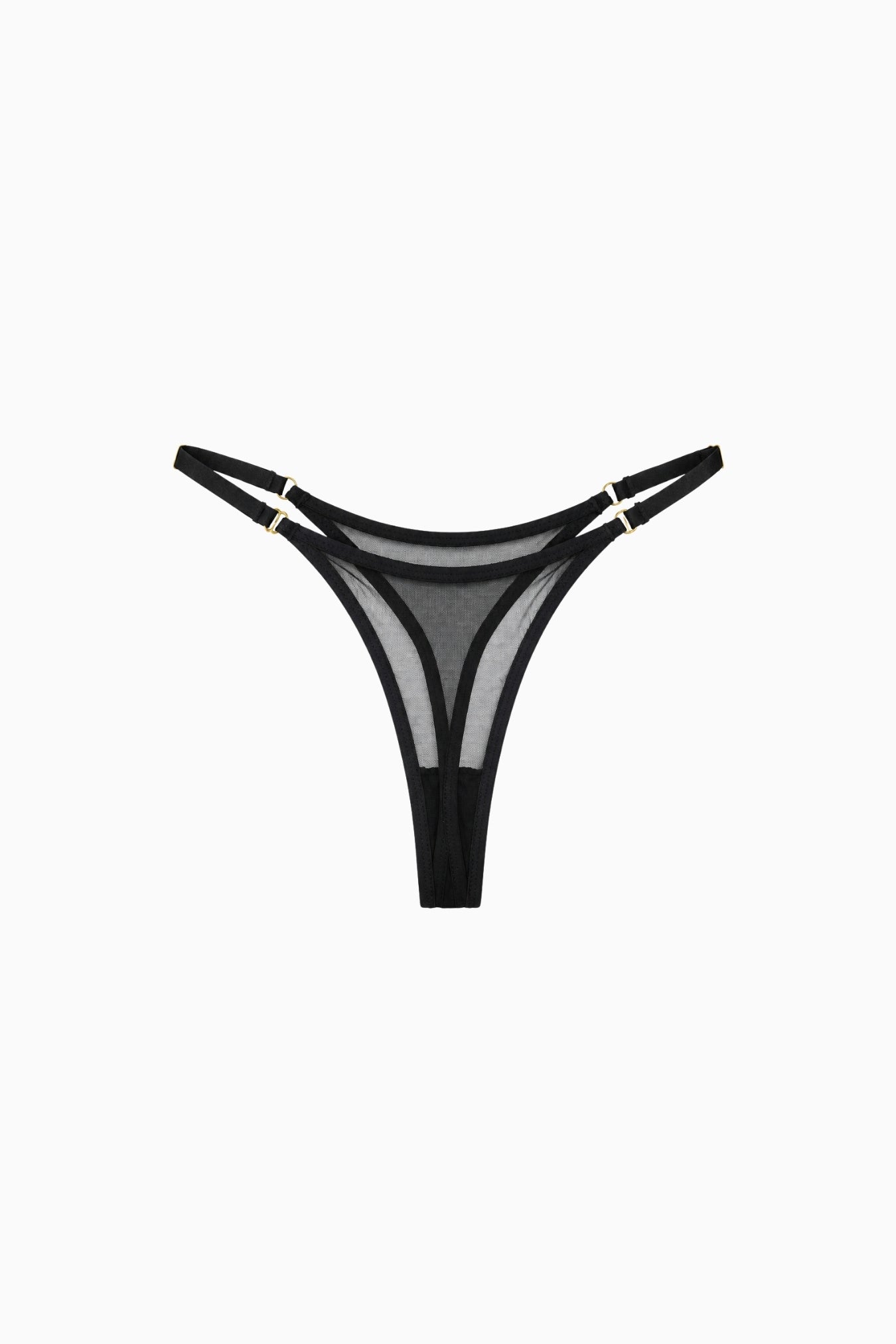 Adjustable Mesh G-String Black – Size XS/S | Archive Sample Main image