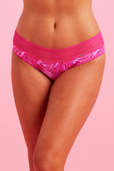 Luxe Microfibre Boyleg Pink Zebra