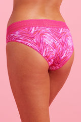 Luxe Microfibre Boyleg Pink Zebra