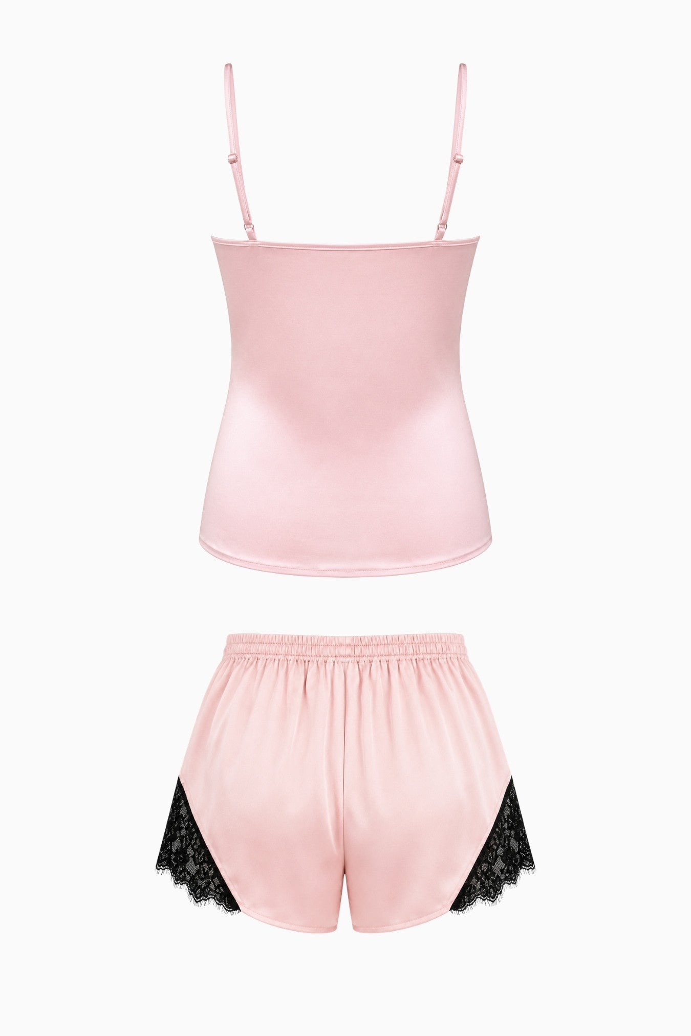 Baby Pink Silk Lace Cami & Short - Size S | Archive Sample