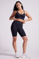 Athena Seamfree Crop Top Black