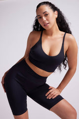 Athena Seamfree Crop Top Black