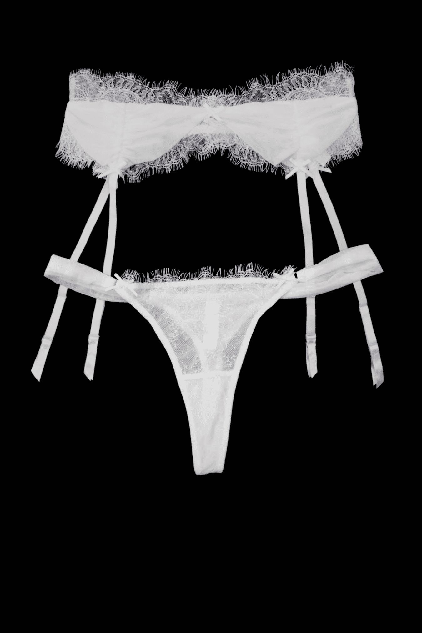 Brooke Lace Suspender Belt &  G-String – Size XS/S | Archive Sample Main image