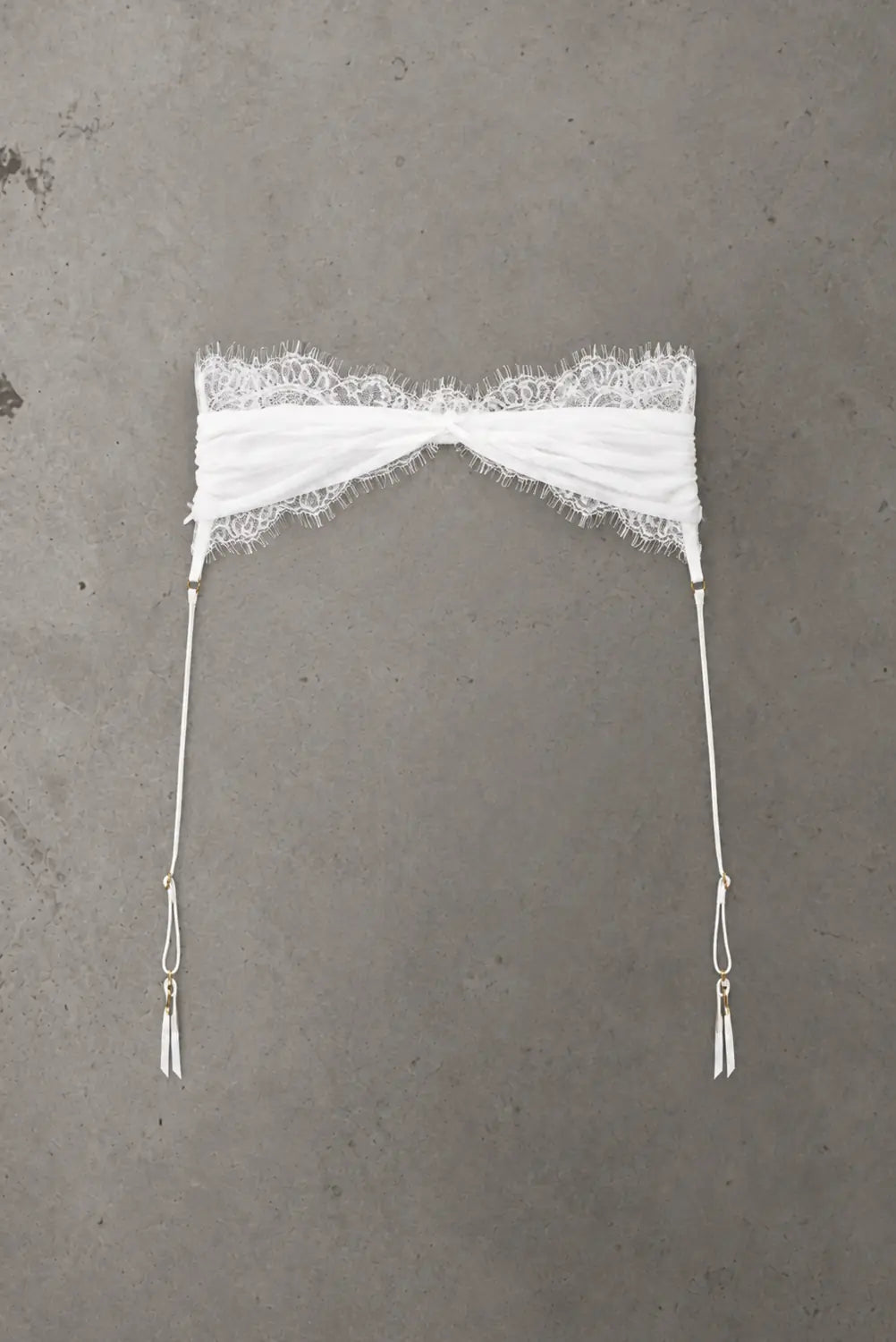 Brooke Lace Suspender White – Size XS/S | Archive Sample