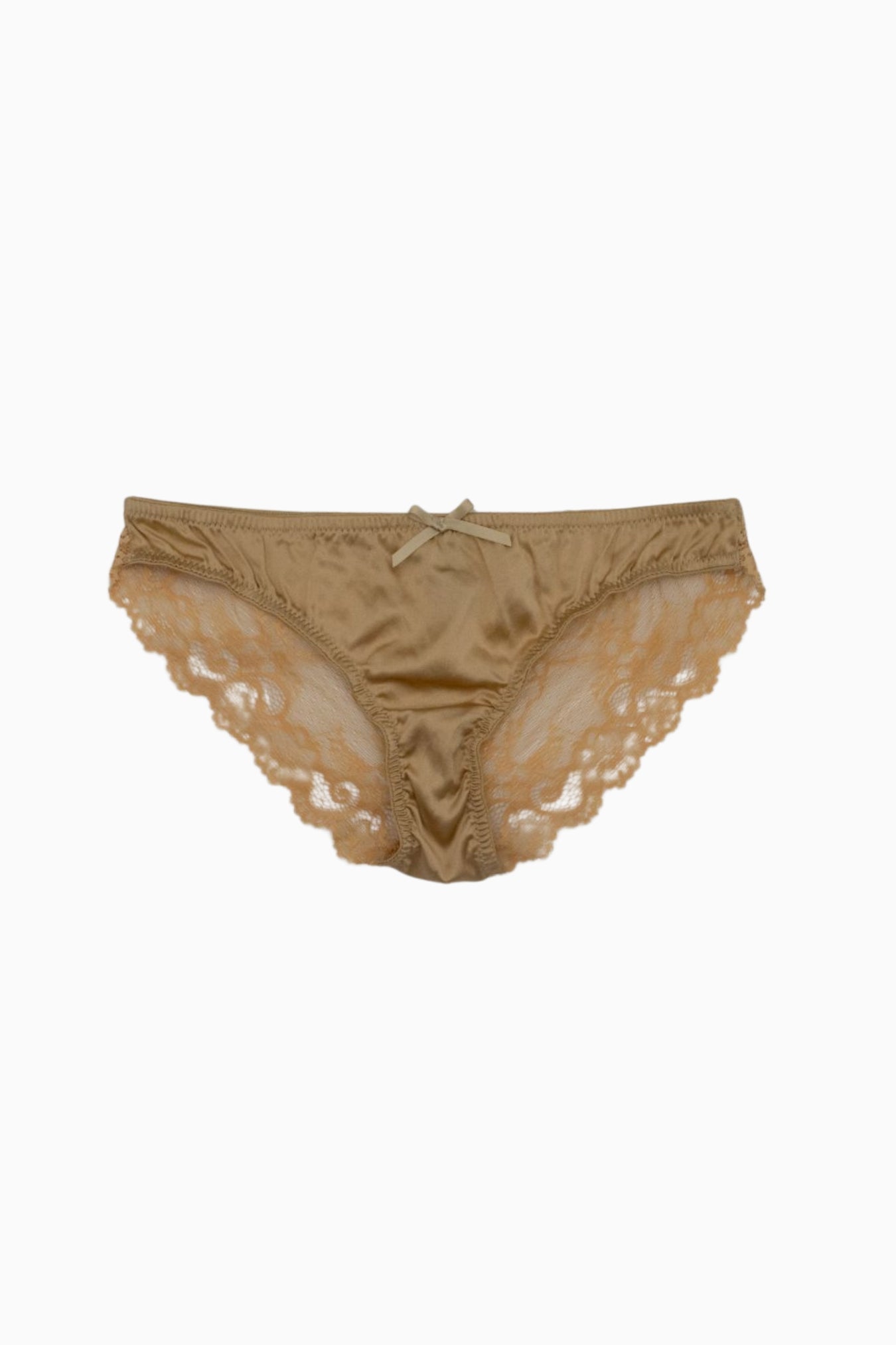 Champagne Silk Lace Brief – Size S | Archive Sample Secondary image