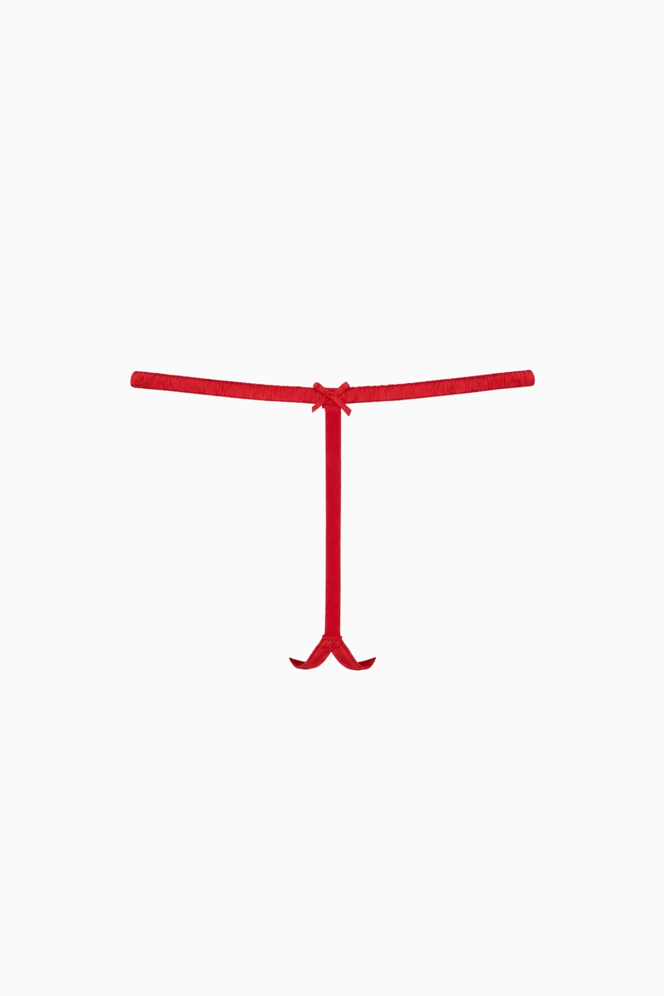 Double Bow Crotchless G-String Red – Size S | Archive Sample