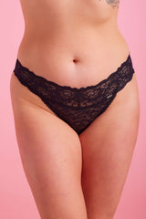 Ava Lace Bikini Black