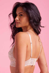 Ava Lace Bralette Taupe