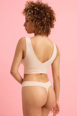 Ivy Seamfree High Waist G-string Taupe