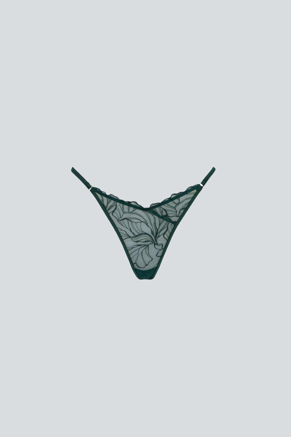 Gaia Lace G-String Green