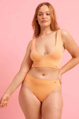 Ivy Seamfree High Cut Bikini Brief Tangerine
