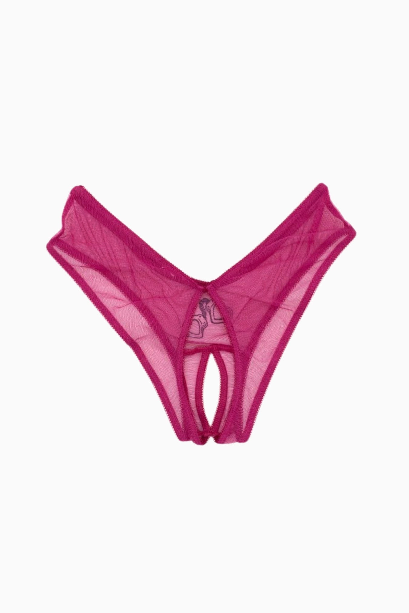 Heart Cuffs Crotchless Brief – Size S | Archive Sample