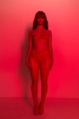 I Love Me Lingerie 3 Piece Set Red