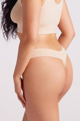 Ivy Seamfree High Waist G-string Taupe