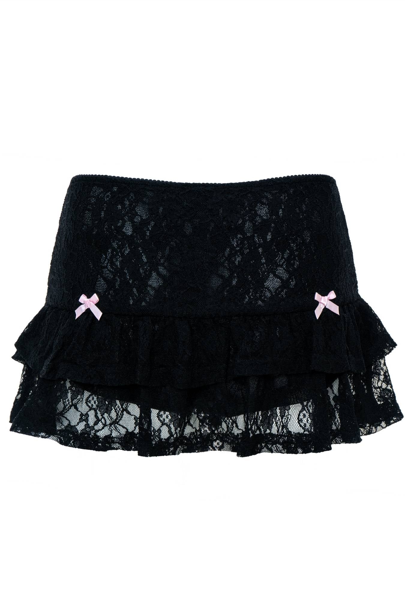 Jae Bunny Lace Skort Black