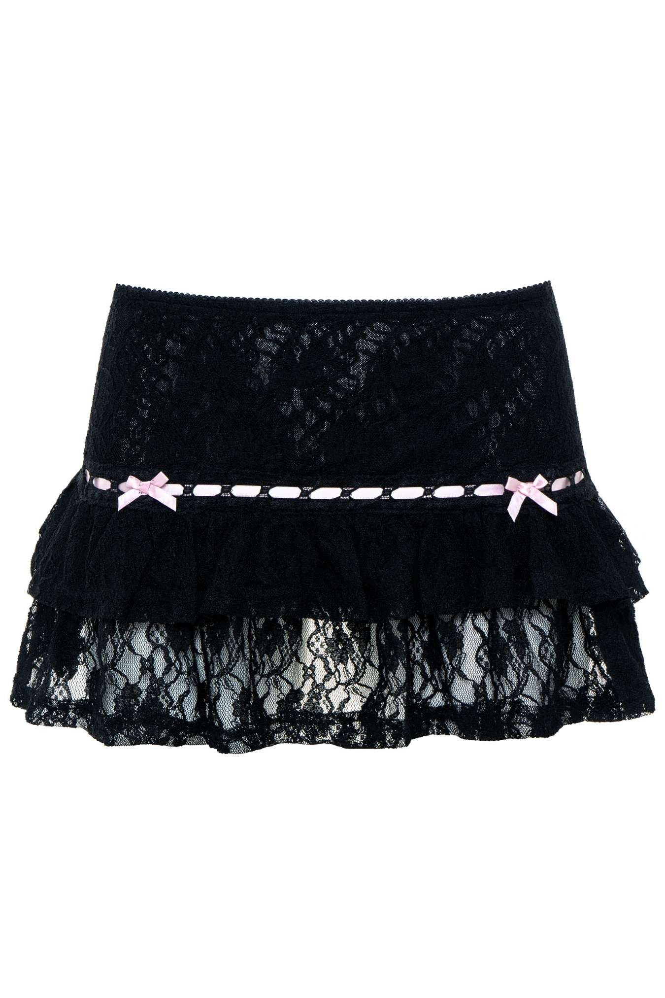 Jae Bunny Lace Skort Black