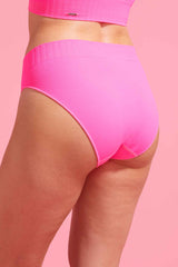 Ivy Seamfree High Cut Bikini Brief Knockout Pink