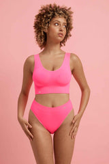 Ivy Seamfree High Cut Bikini Brief Knockout Pink