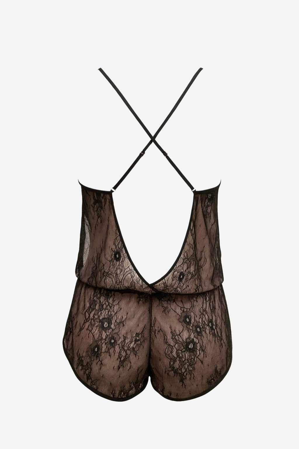 Harmony Lace Playsuit Black