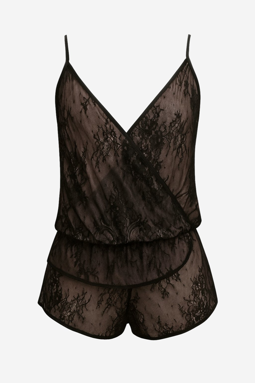 Harmony Lace Playsuit Black