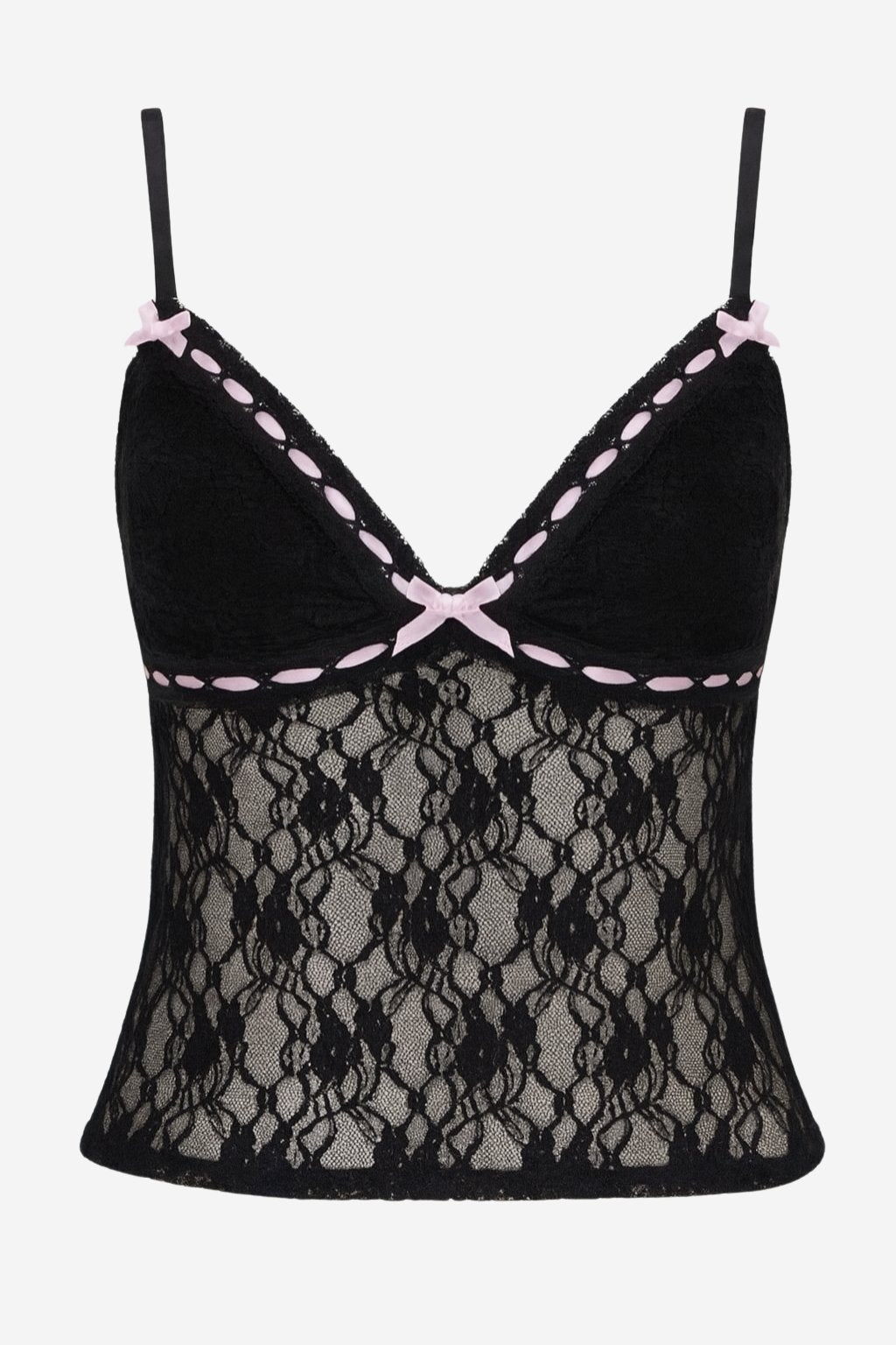 Jae Bunny Lace Cami Black