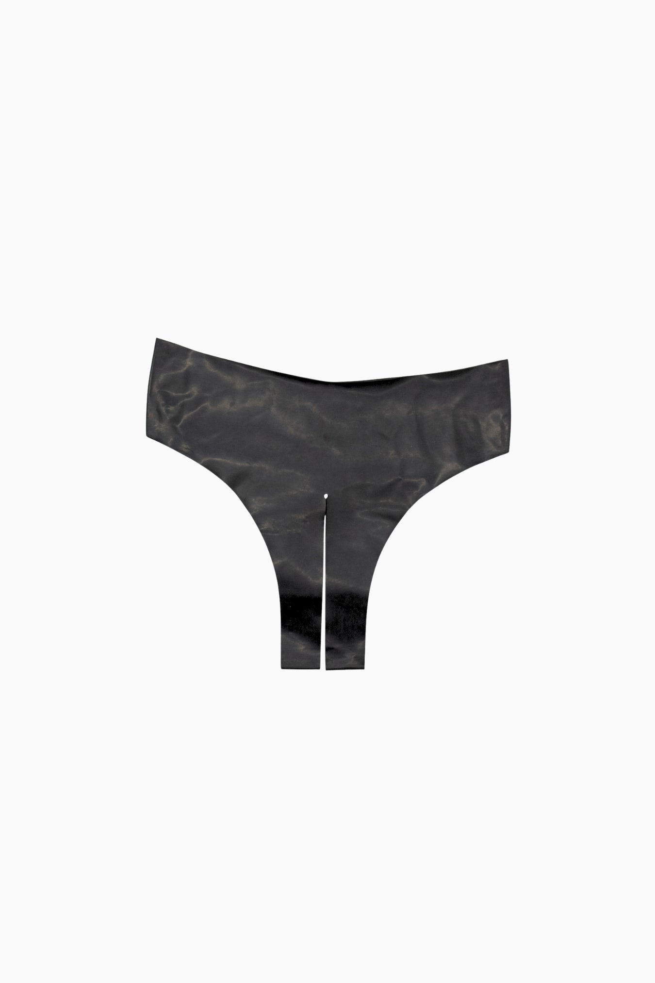Latex Crotchless G-String Black – Size XS/S | Archive Sample