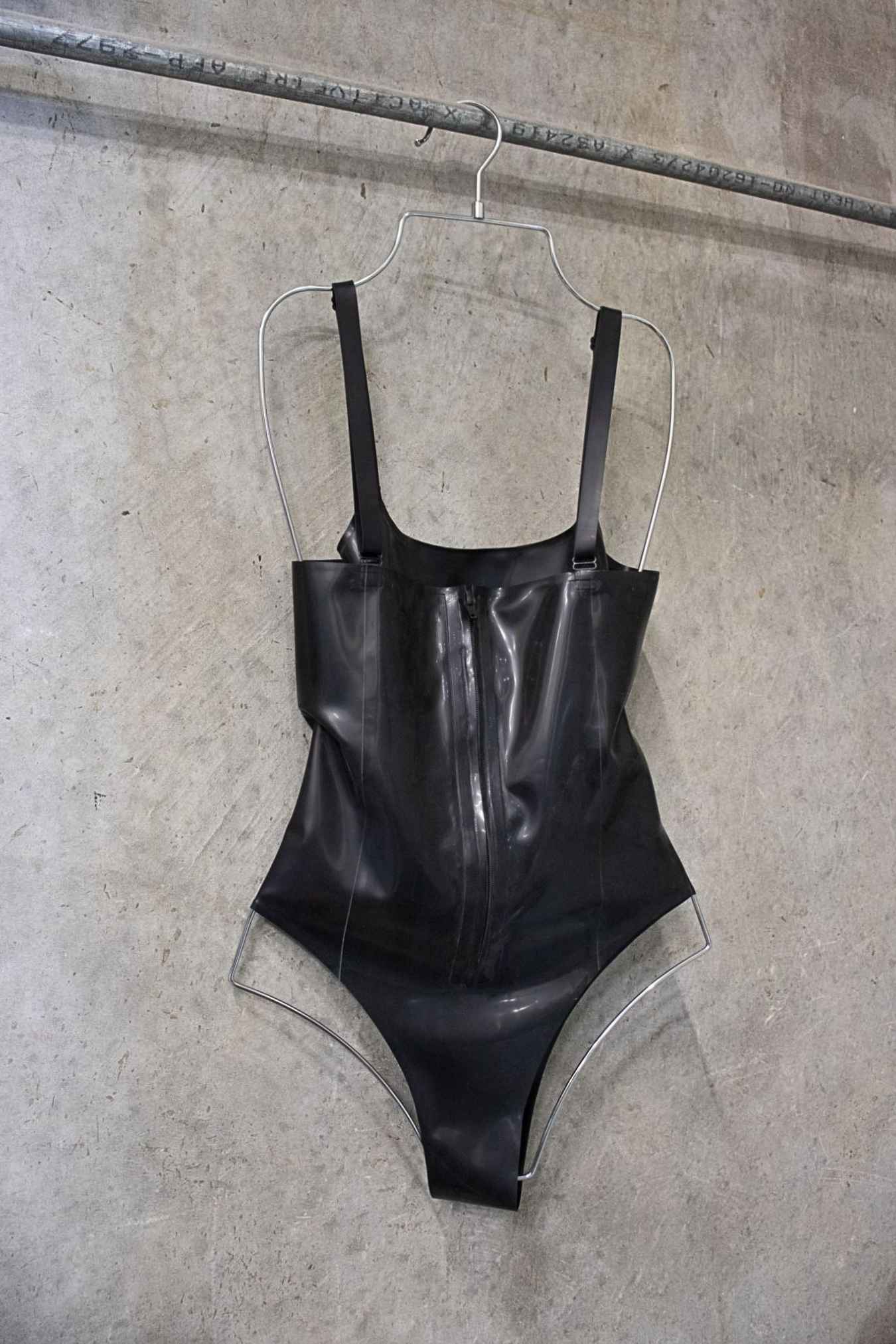 Latex G-String Bodysuit Black – Size S | Archive Sample
