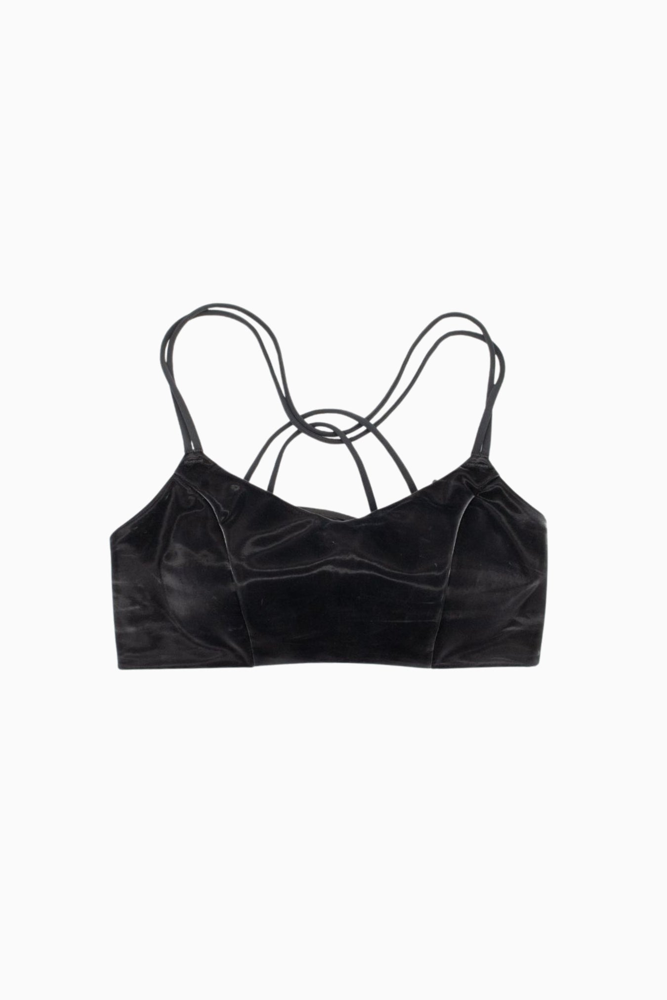 Liquid Shine Cross-Back Sports Bra Black – Size S | Archive Sample Secondary image