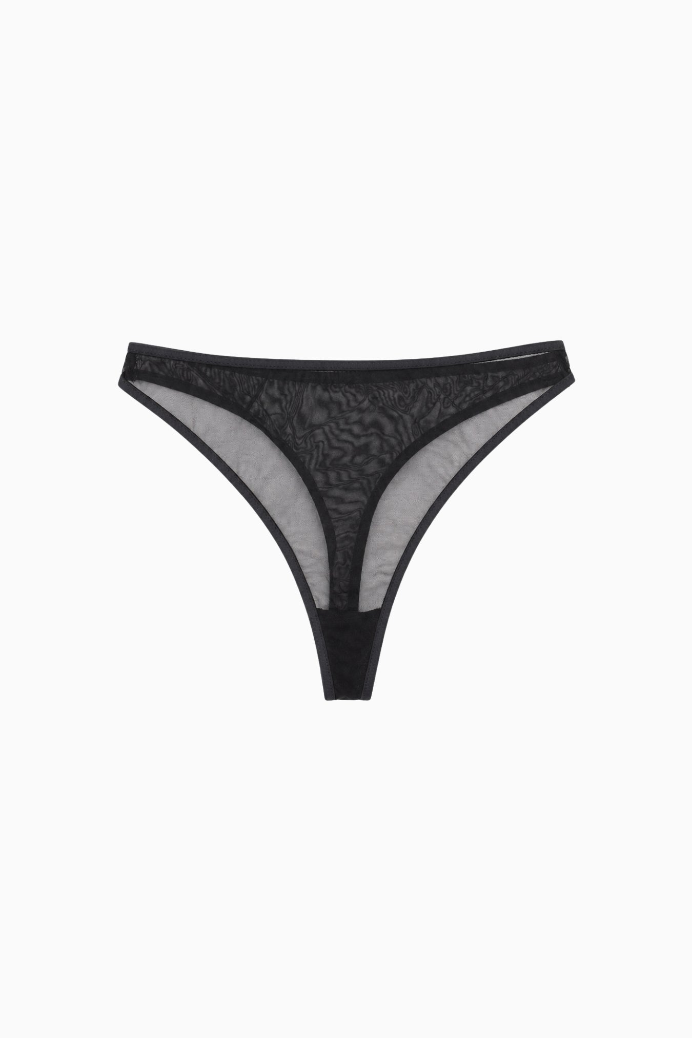 High-Cut Mesh G-String Black – Size S | Archive Sample Main image