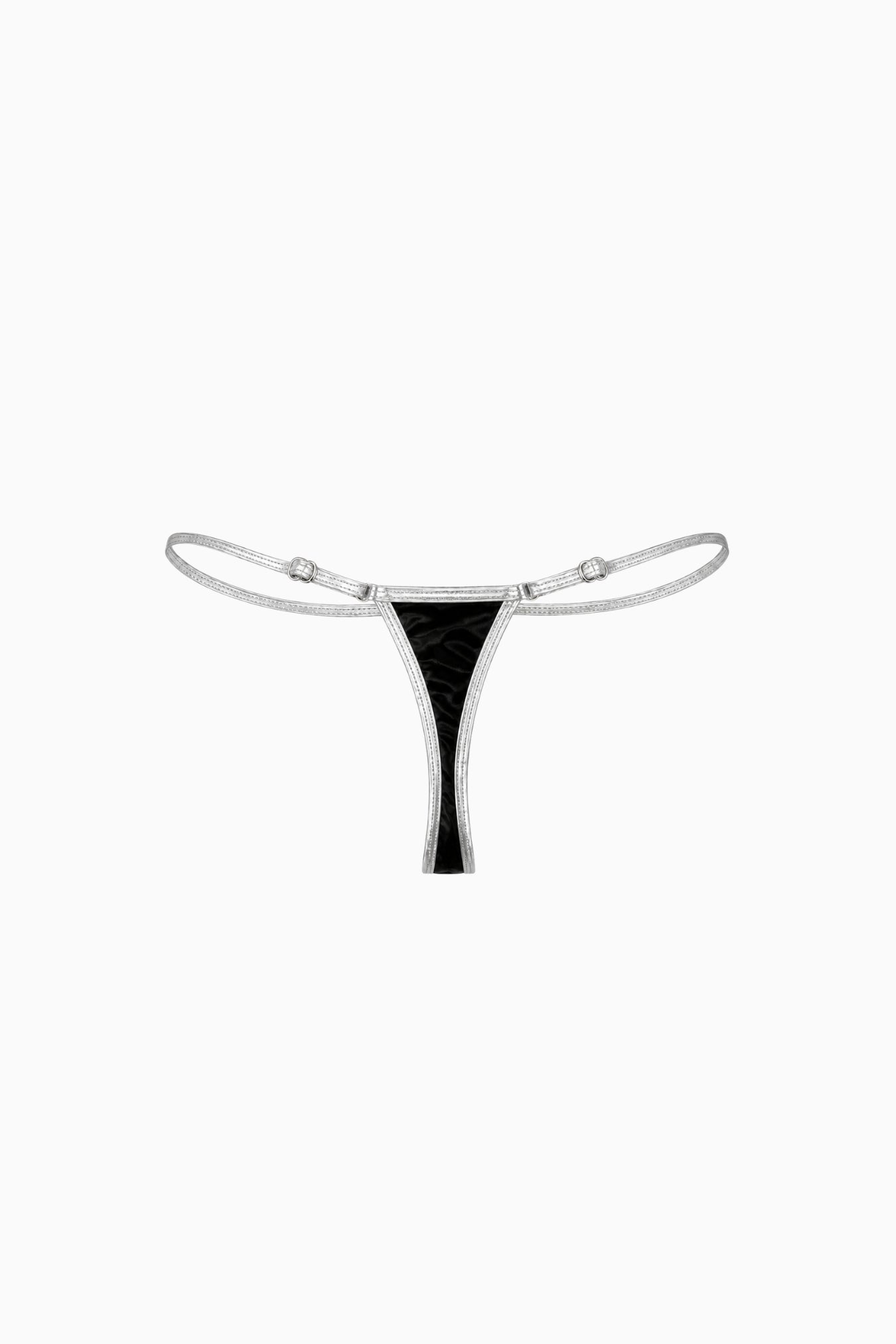 Pia Metallic Micro Bikini Set Black & Silver – Size XS/S | Archive Sample