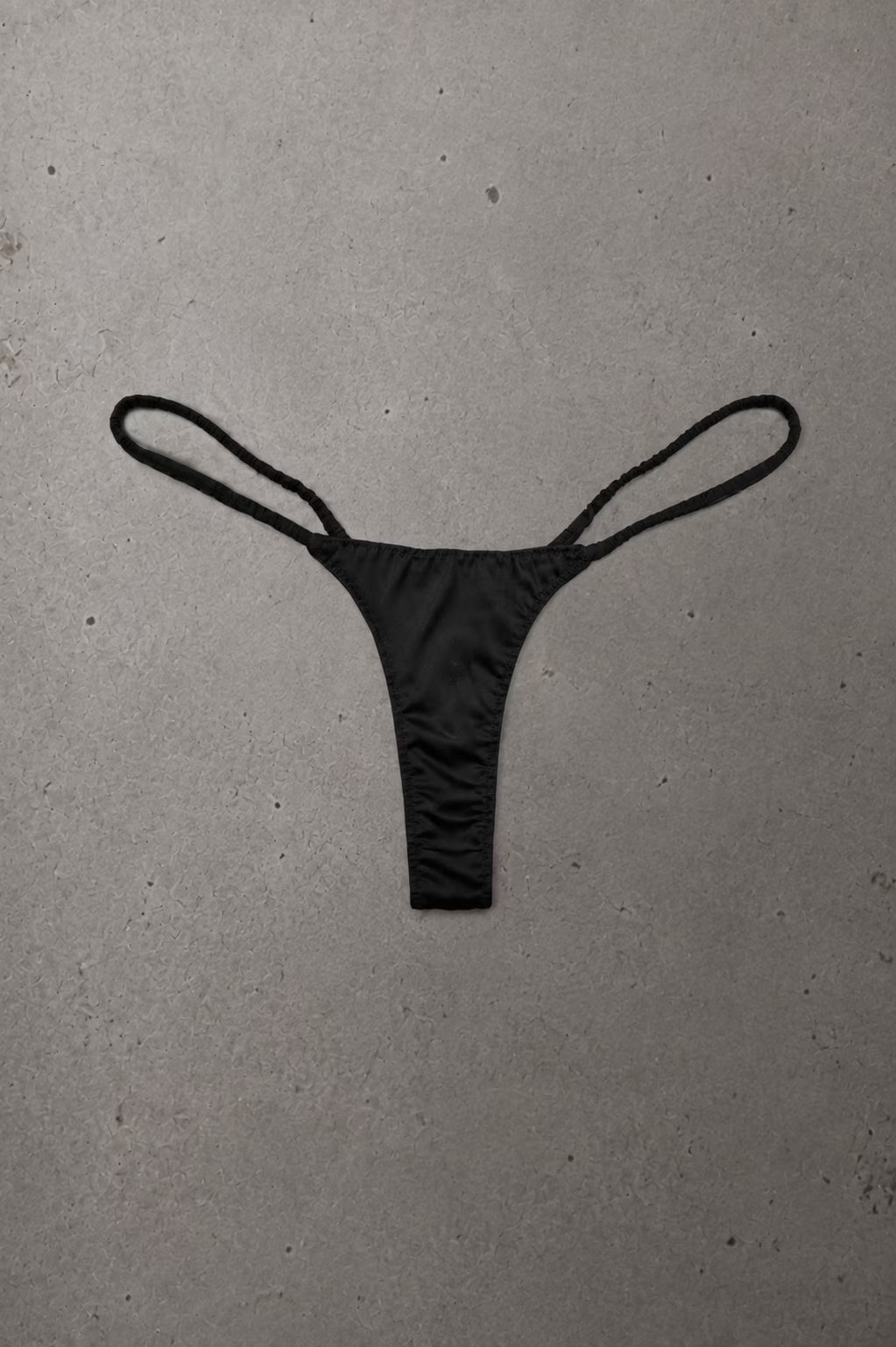 G-String Satin Black – Size S | Archive Sample Main image