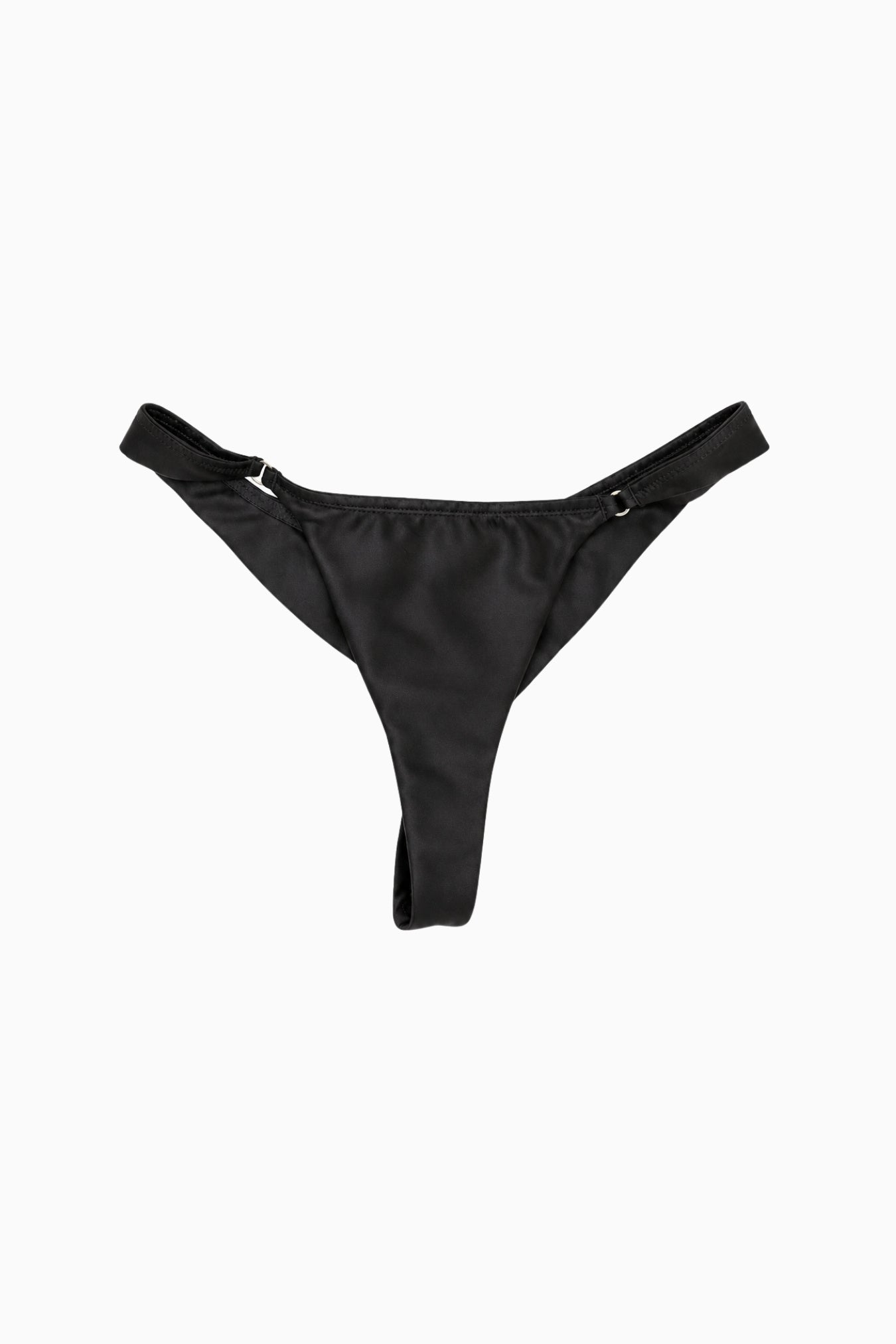 Silk Keyhole G-String Black – Size S | Archive Sample