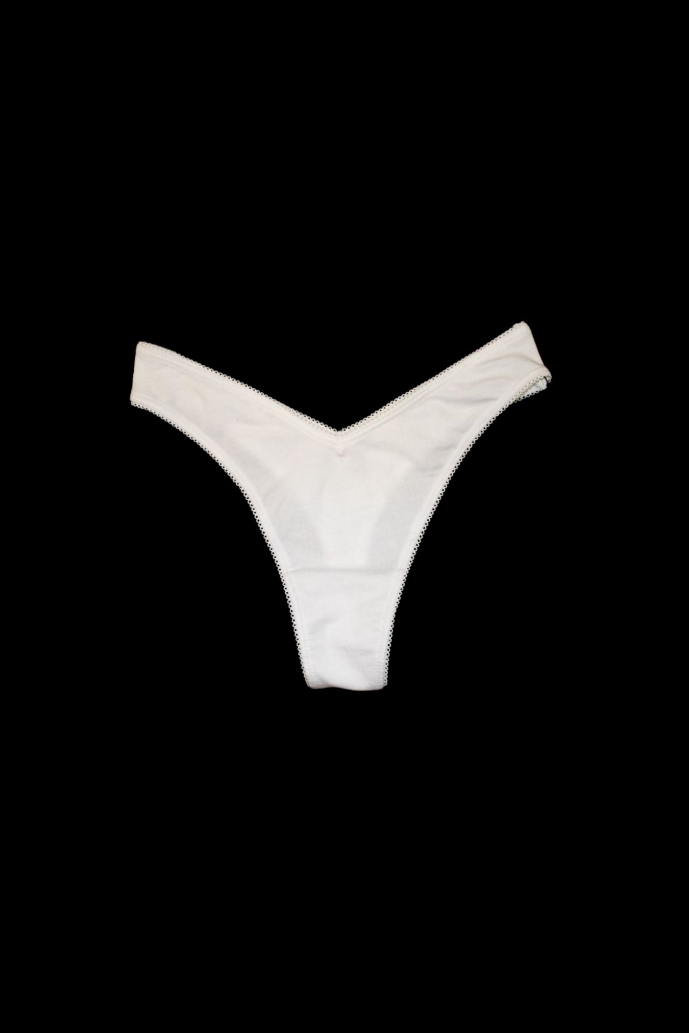 V Cut G-String White – Size XS | Archive Sample Main image