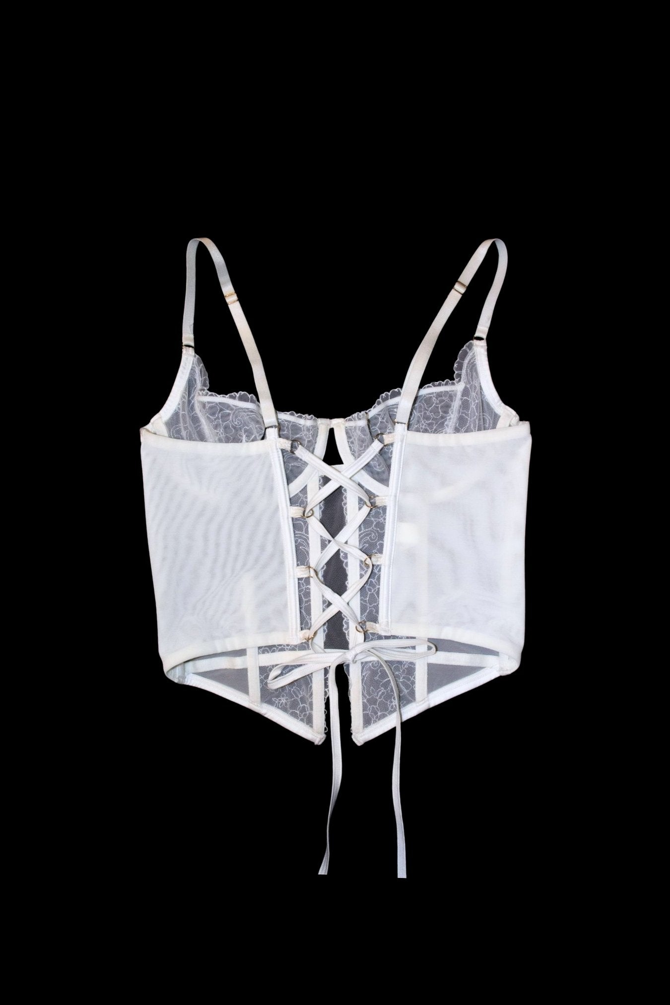 White Lace Bustier – Size 8D/10C/12B | Archive Sample Secondary image