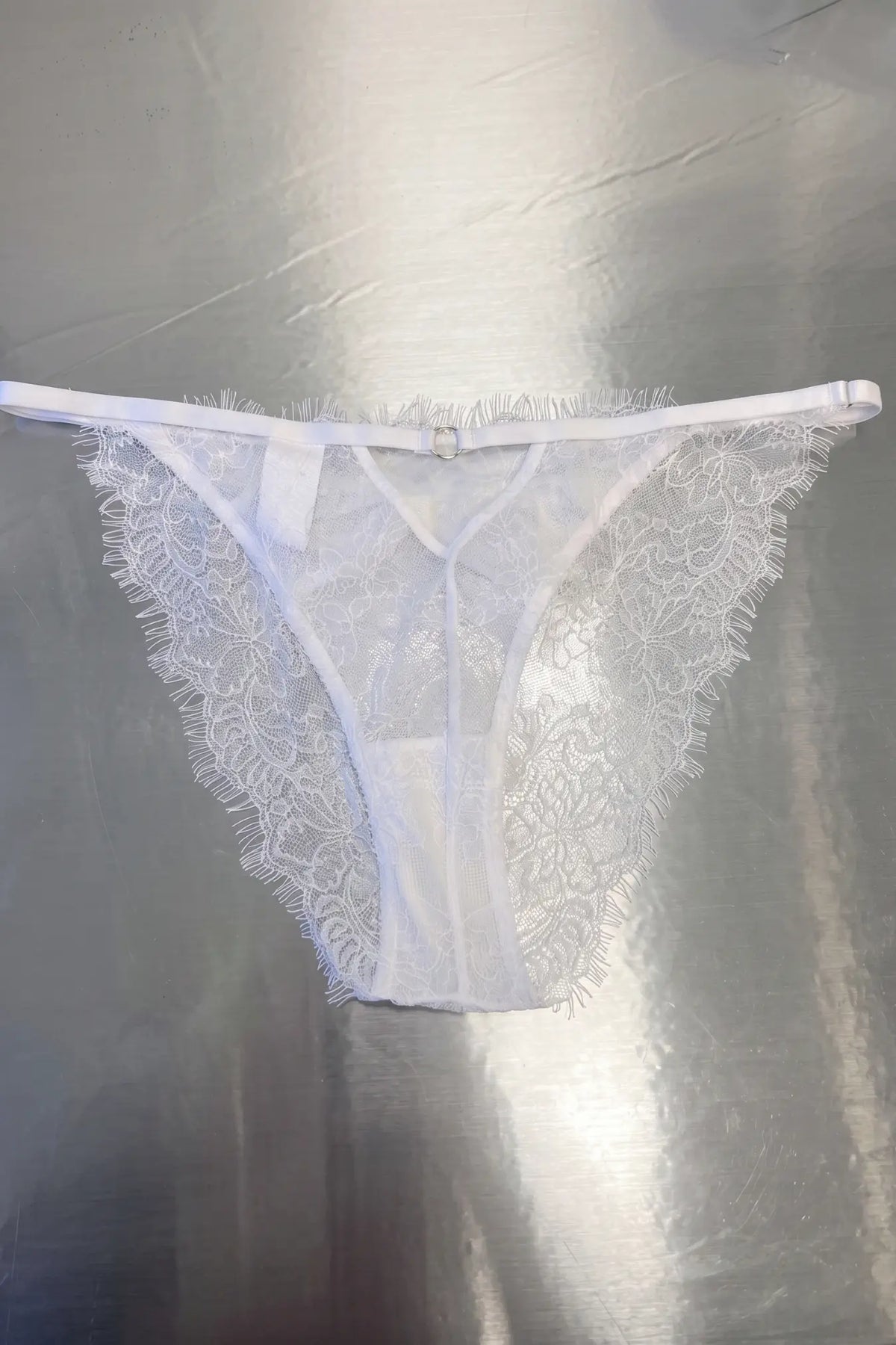 Brooke Lace Knicker White - Size M-2XL | Archive Sample