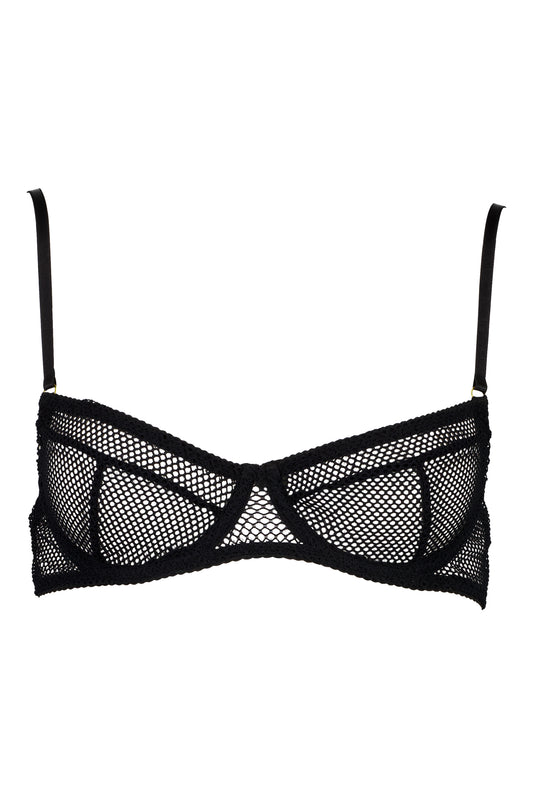 Bra Fishnet Black