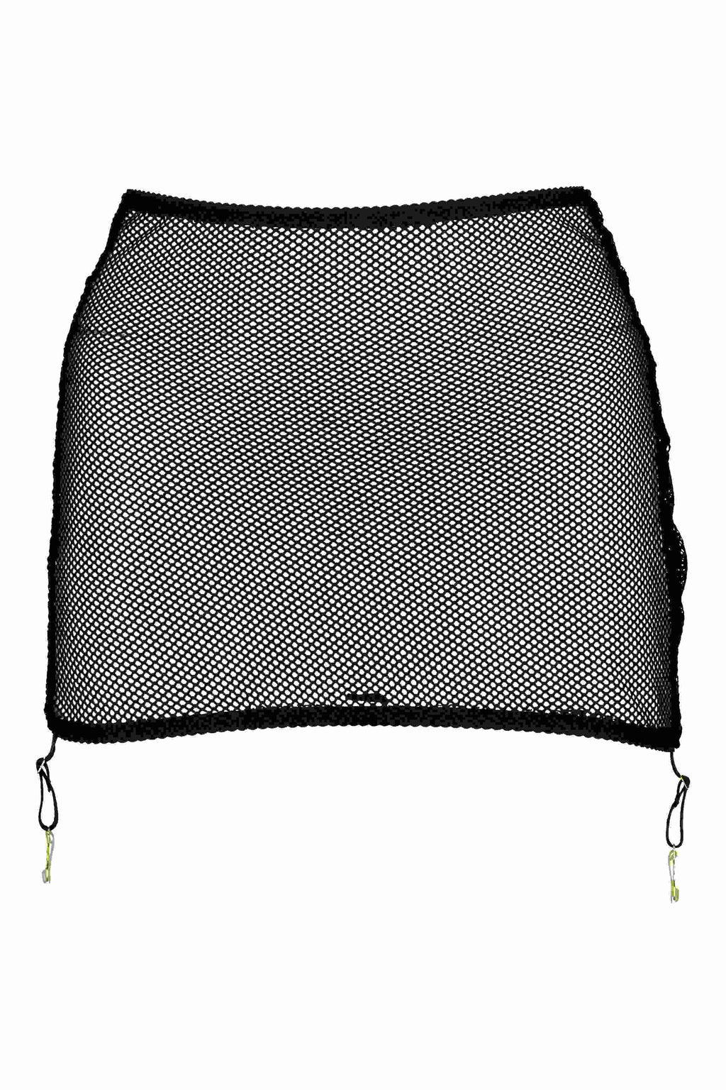 Tatiana Suspender Skirt Fishnet Black