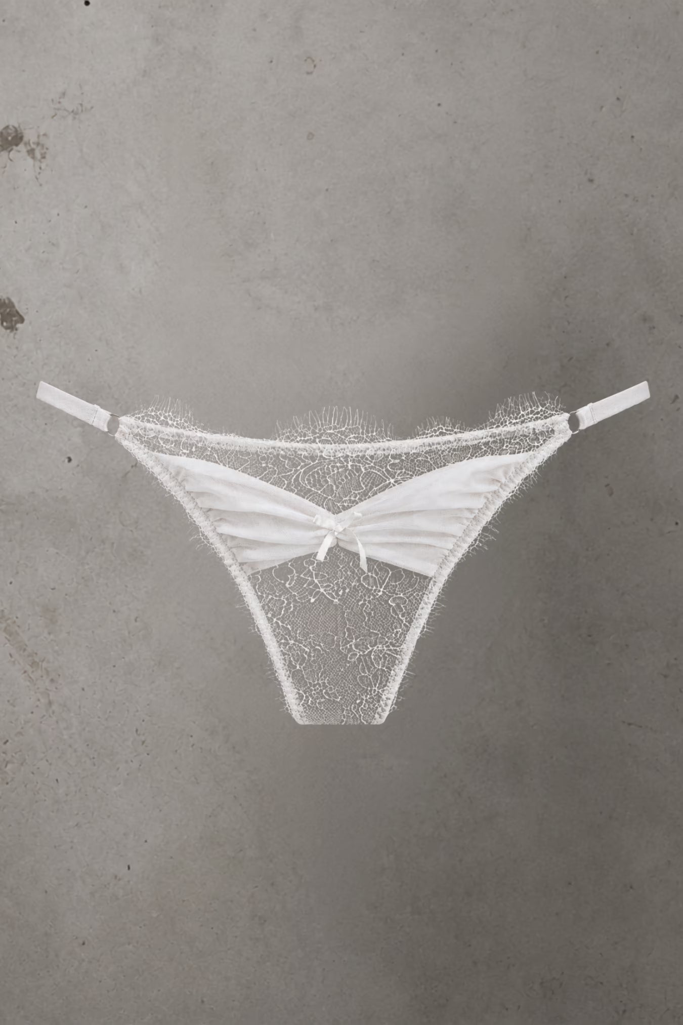 Brooke Lace Knicker White - Size M-2XL | Archive Sample Main image