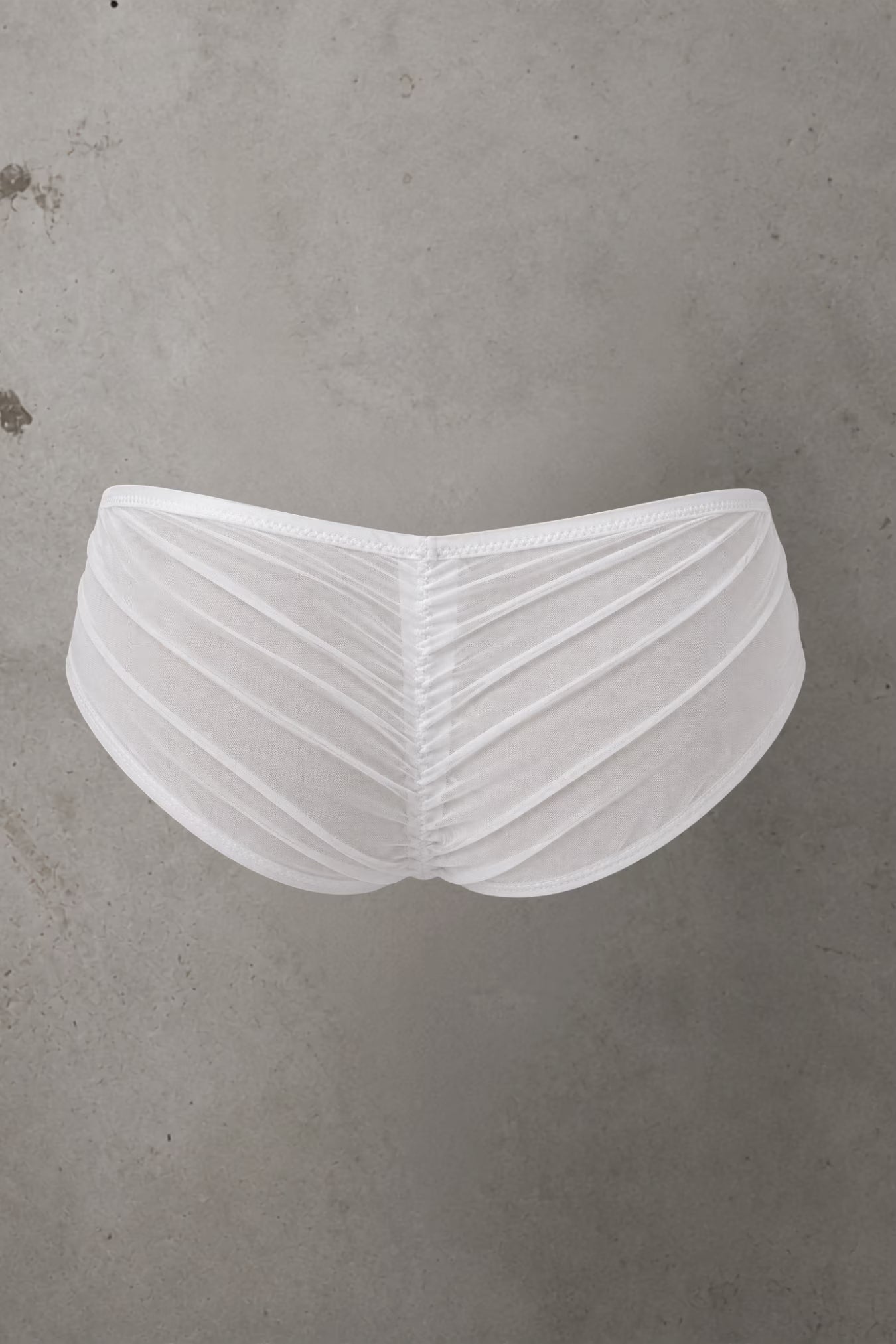 Brooke Mesh Knicker White - SIze M | Archive Sample Secondary image