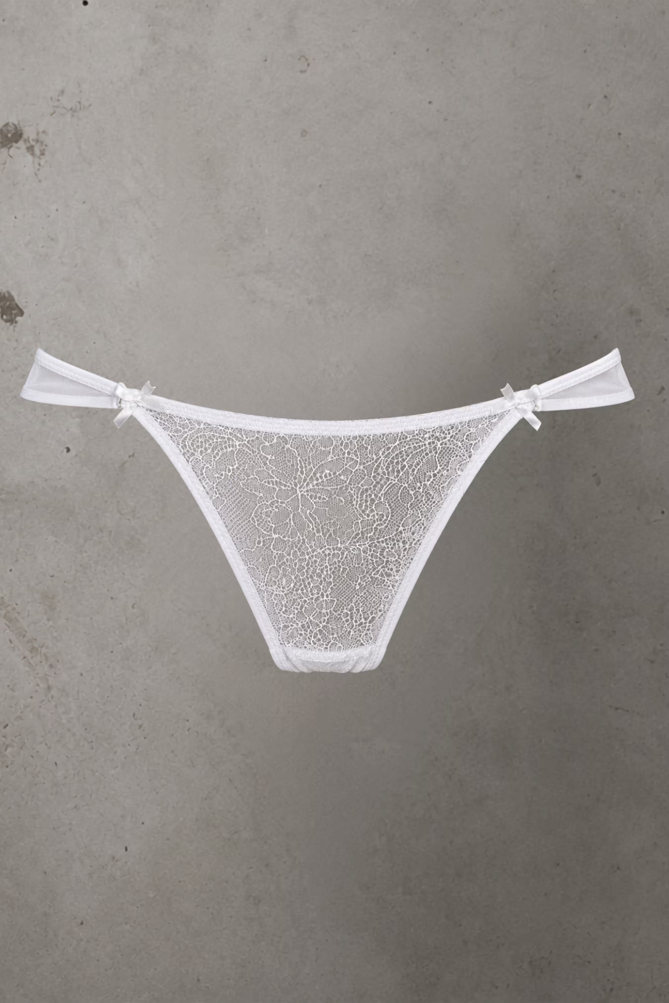 Brooke Mesh Knicker White - SIze M | Archive Sample Main image