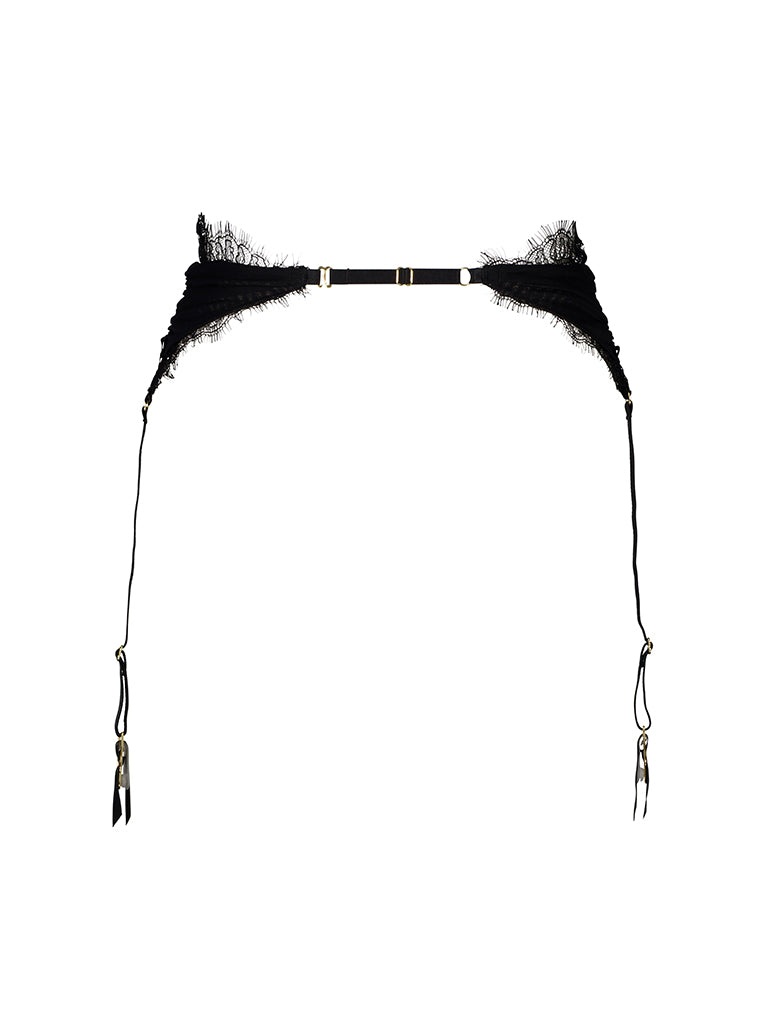 Brooke Garter Suspender Belt Black