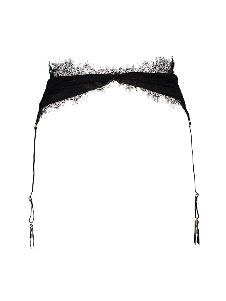 Brooke Garter Suspender Belt Black Secondary image