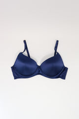 Bra Push Up Navy Silk