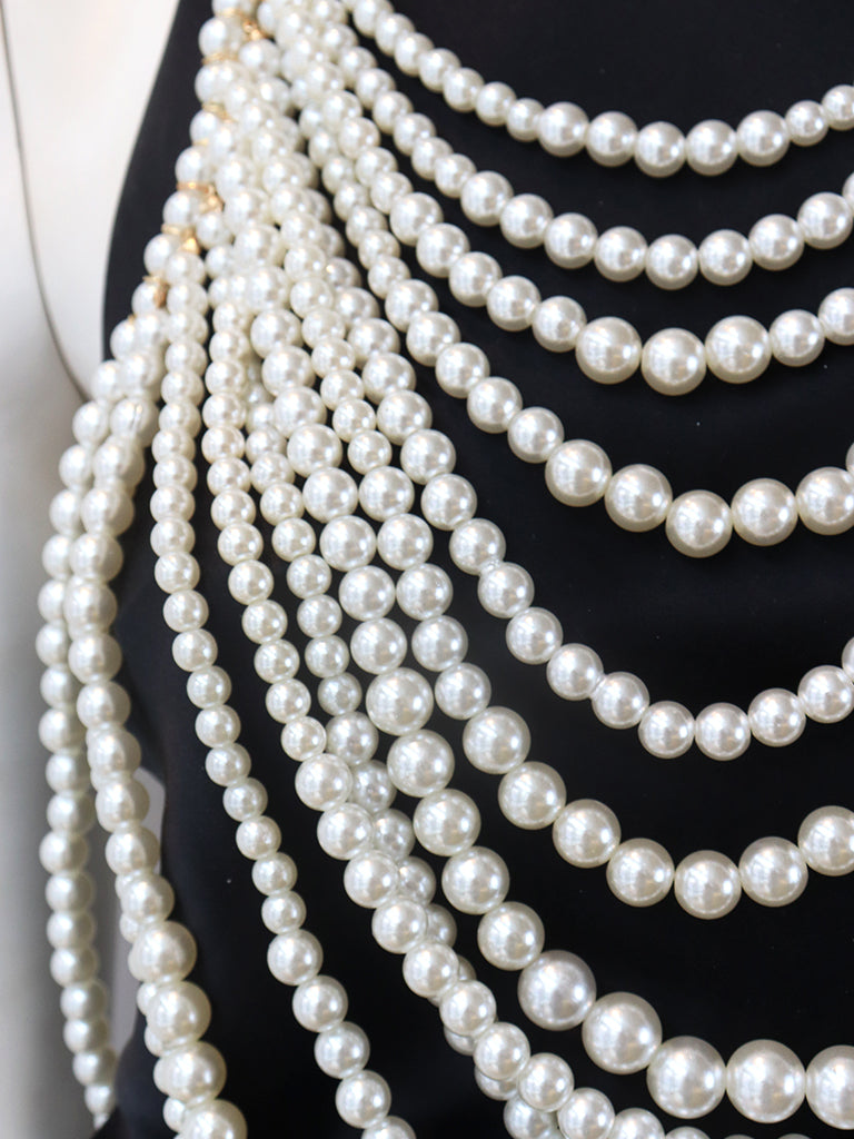 Pearl Multi Layer Body Chain | Archive Sample Secondary image
