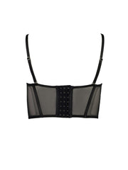 Simone Bra Bustier Mesh Black